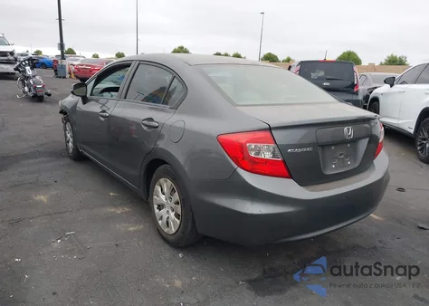 2012 Honda Civic Lx z USA, uszkodzony, nr VIN 2HGFB2F57CH525299